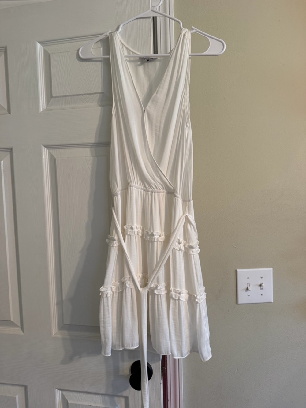 White mini dress